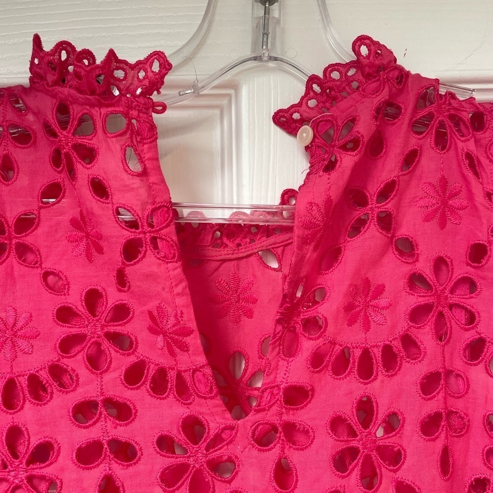 J Crew eyelet sleeveless top women’s size S - Picture 5 of 5